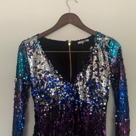 Fashion Nova | Model: Fun Loving Sequin Dress | Purple Ombre | Size M - Picture 7 of 11